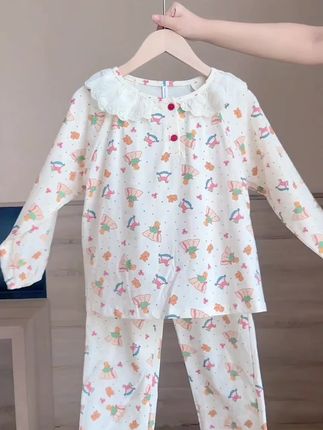 这个秋天,给女儿安排上超甜的家居服了吗? #睡衣家居服 #高品质童装 #在家也要美美哒 #儿童家居服睡衣