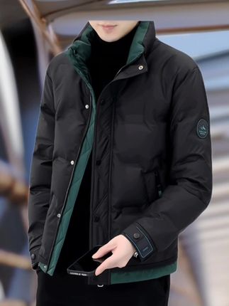 男士时尚休闲潮流立领帅气男款外套,帅气穿着舒服又保暖