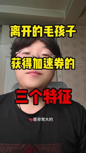 离开的毛孩子,获得快速通道,有这样三个特征! #养宠人#宠物去世#轮回#重逢