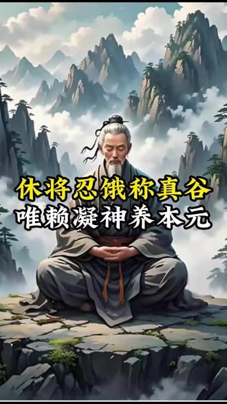 休将忍饿称真谷,唯赖凝神养本元