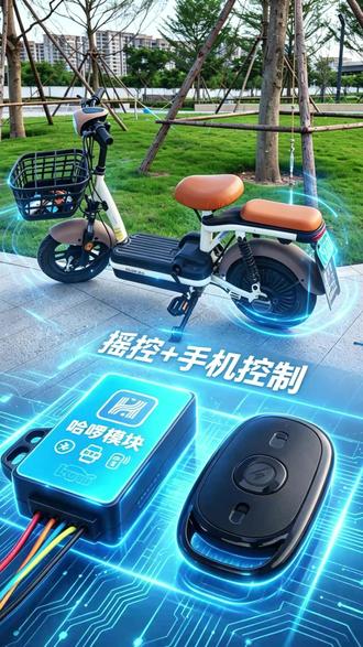 哈啰电动车2G退网改控制模块从新复活支持摇控+手机感控制 哈啰电动车2G退网无法启动车子,改摇制+手机控制双用开关#哈啰电动车
