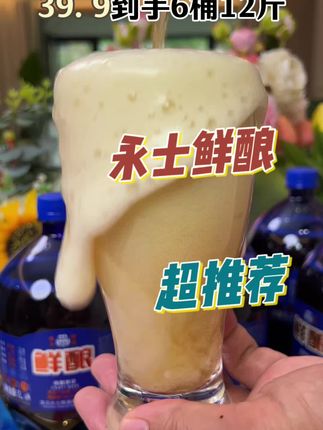 量大实惠的永士鲜酿啤酒别错过#喝酒 #啤酒 #酒