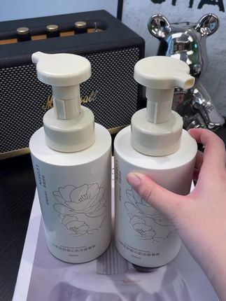 温和的兰可欣山茶花洁面慕斯 收缩毛孔必备#温和控油