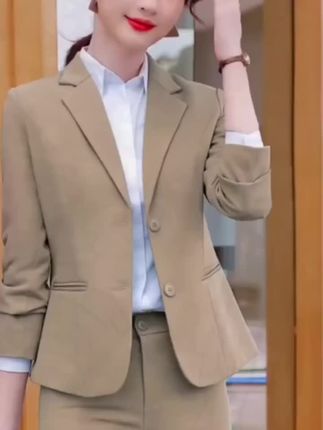 西装套装女2025春秋新款韩版职业气质小个子高级感时尚套装工作服