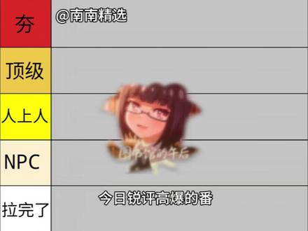 《南南精选》锐评经典番剧#锐评#番剧#从夯到拉#夯