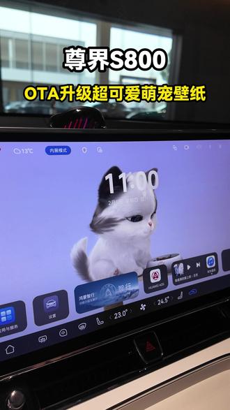 尊界S800 OTA萌宠壁纸 #尊界 #尊界S800 #鸿蒙智行 #ota升级