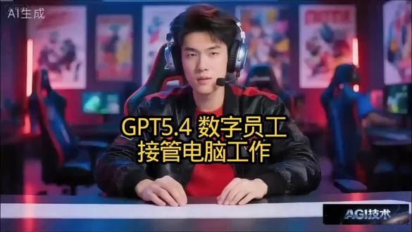 GPT5.4 数字员工接管人类工作#AI#AGI#人工智能#GPT