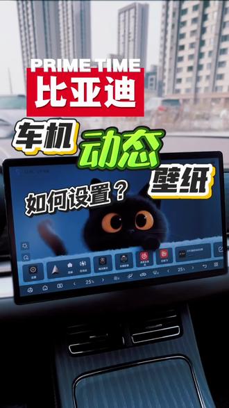比亚迪海量免费动态壁纸如何设置?!#实用驾驶技巧 #创作灵感 #厉害了我的车