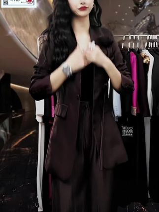 OUPAN 欧盼 深圳南油原创 新款时尚穿搭高级感西装两件套958