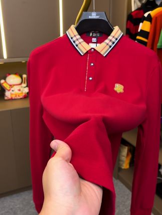 简约而不失格调,随意搭配外套,轻松打造吸睛穿搭#品质男装 #面料柔软舒适 #polo衫 #谁穿谁好看 #秋季穿搭