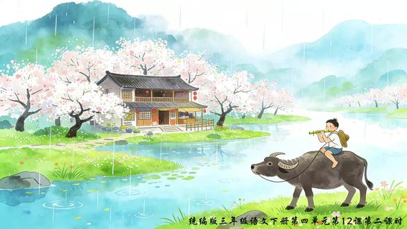 部编版语文三年级下册12.古诗三首 第二课时 清明PPT