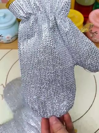 #钢丝洗碗手套#防水防冻手钢丝洗碗手套