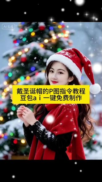 戴圣诞帽的P图指令教程
#豆包ai #豆包P图已经nextlevel了#圣诞帽#豆包#圣诞节