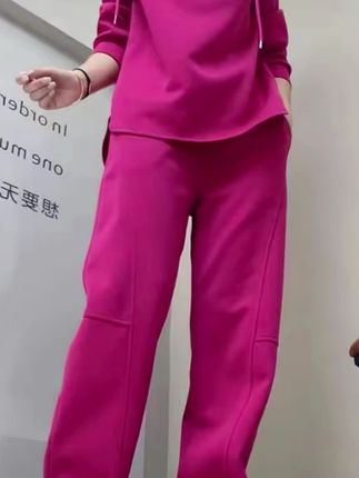 #女装 欧货休闲运动套装2025秋季新款时尚洋气减龄连帽上衣阔腿裤两件套#运动套装 #洋气减龄 #休闲穿搭 #做一个简单快乐的人