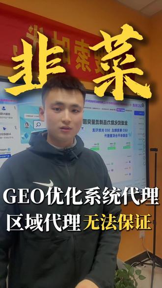 GEO优化系统谈代理,设置区域代理的都是割韭菜#GEO #GEO源码 #南方网通 #摘星智能 #云罗GEO