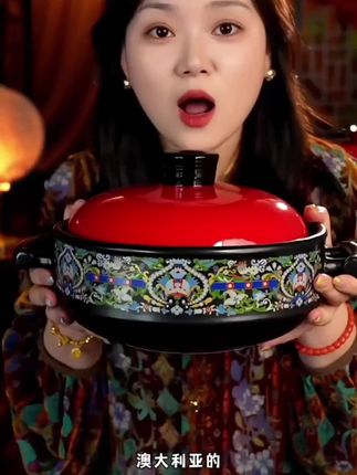 福利价!竹节款陶瓷砂锅 家用煲汤炖锅汤锅沙锅熬粥燃气灶明火炒菜砂锅#砂锅 #耐高温砂锅 #煲汤砂锅 #砂锅煲 #干烧不裂砂锅