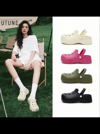 优调新款踩屎感女款防滑包头透气情侣夏天软底洞洞鞋厚底外穿夏季#踩屎感拖鞋 #防滑拖鞋 #情侣拖鞋 #洞洞鞋 #厚底拖鞋