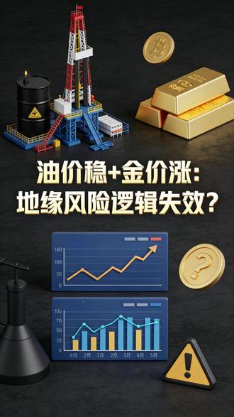 油价稳+金价涨:地缘风险逻辑失效? ##热点#关注我每天分享财经知识 ##干货