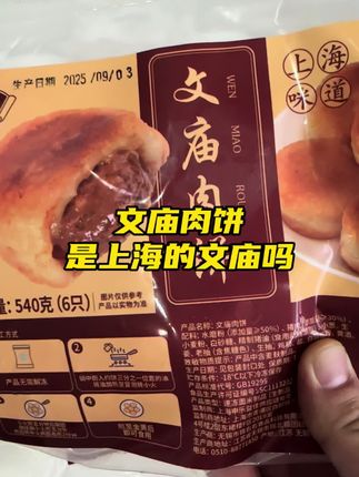 上海小吃文庙肉饼 文庙肉饼你吃过吗#快来一起尝个鲜 #点心 #肉饼 #它不香吗 #早餐饼