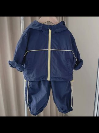 【撞色防风外套 小洛妈咪】婴儿童休闲外套上衣小童男女宝宝秋装 #高品质童装 #儿童外套 #秋季新款 #每日童装穿搭分享 #童装搭配