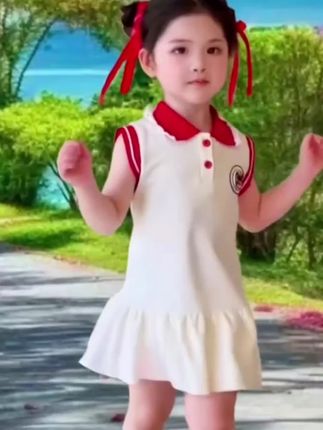 #女童夏季洋气连衣裙高品质童装生女儿就是用来打扮的女童连衣穿搭