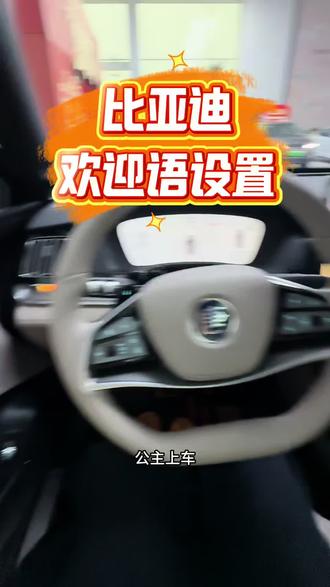 比亚迪欢迎语设置#公主请上车 #欢迎语设置 #比亚迪 #汽车 #洛阳