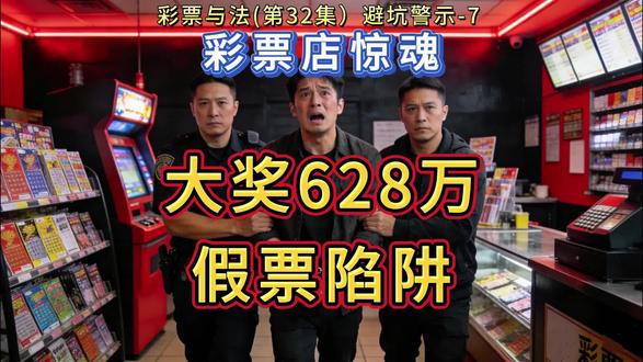 大奖628万假票陷阱 彩票与法(32)彩票店惊魂:避坑警示7 大奖628万假票陷阱 #彩票 #假票 #大奖 #大乐透 #全球创作者计划 @精彩的彩