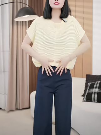 【凉快通勤抗皱裤】夏季透气九分直筒裤 抗皱显瘦高腰时尚柔软 #气质女神穿搭 #显高显瘦显腿长 #休闲百搭 #高级感穿搭 #简约大气