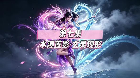 水潭莲影,玄灵现形。#ai #ai漫剧 #动漫 #原创动画 #紫月妖谷闯关录