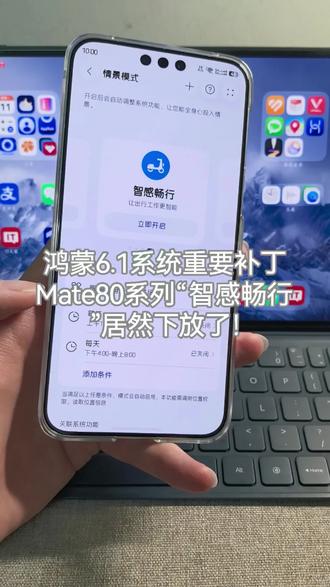 鸿蒙6.1系统重要补丁包,Mate80系列“智感畅行”功能居然下放了!#鸿蒙6 #华为 #数码科技 #鸿蒙越用越香 #我的鸿蒙体验