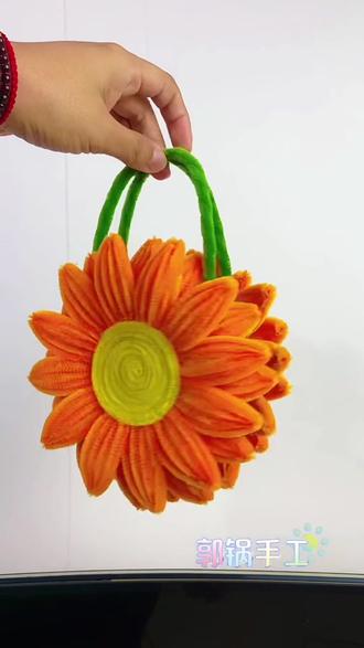 扭扭棒向日葵包包 超级好看#手工#扭扭棒的100种玩法 #好物推荐🔥 #手工diy
