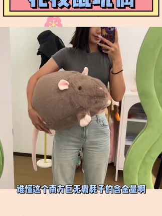 不敢养鼠鼠的宝贝可有福了#毛绒玩具 #玩偶 #花枝鼠 #提升幸福感好物 #阔爱炸了