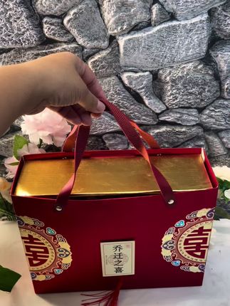 高级感手提抽屉盒中式喜糖盒金榜题名礼盒空盒升学宴伴手礼抽拉式#乔迁之喜#喜糖盒#空盒子#升学仪式感#喜事回礼