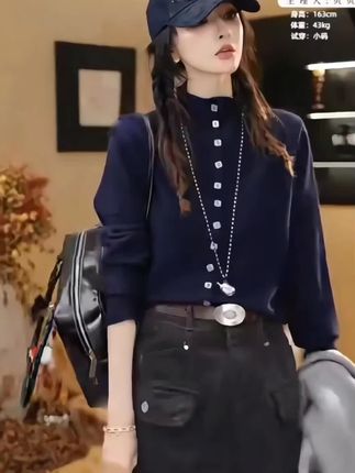 FANRUI/泛芮「方迹之铭」兔毛+羊毛高领软糯舒适减龄针织开衫B18536#女装穿搭 #春秋穿搭 #羊毛开衫#针织开衫女#女上衣