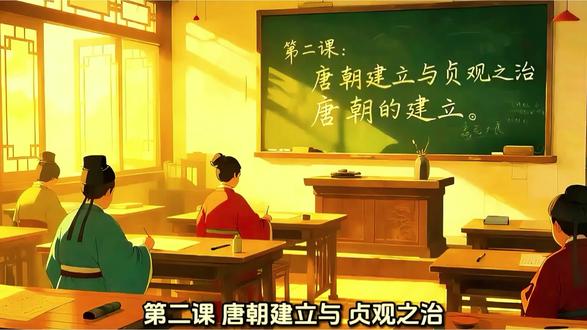 第二课:唐朝建立与“贞观之治”完整版#历史 #七年级下册历史