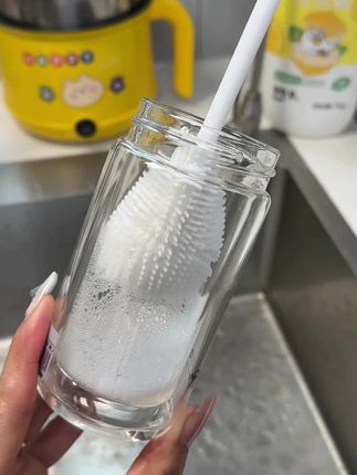 长柄杯刷刷奶瓶,水杯#好物推荐#长柄杯刷#居家好物#杯刷