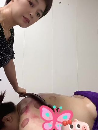 #擀筋棒 #精油开背 #按摩放松 #颈椎按摩