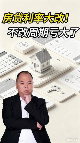 房贷利率大改,不改周期亏大了 #房贷利率 #房贷利率下调 #央行 #买房 最新政策,房贷利率下限取消啦,有房贷的朋友快去调整一下!