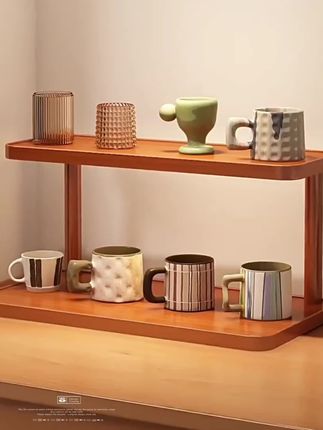 桌面置物架杯子收纳架子餐桌台面水杯咖啡杯茶具桌上小型杯架yj#高端大气 #超实用 #收纳整理 #茶器茶具置物架#杯架