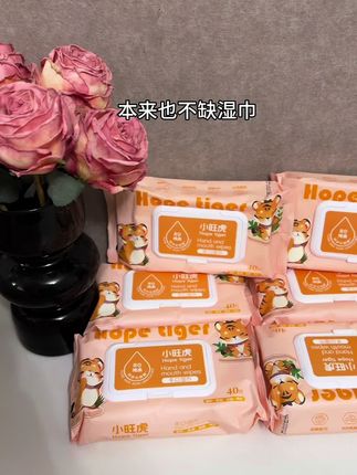 快来抢!小旺虎湿巾40抽的湿巾,出门方便携带,在家用也能用好久,关键是现在价格是真便宜#湿巾 #婴儿手口湿巾 #出门必备