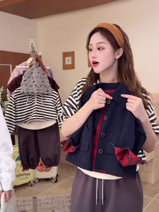 #ootd穿搭 #亲子穿搭和孩子穿同款的快乐 #双面双穿