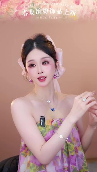 【喜儿ula】5-6-1「甜梦爱丽丝」网纱超仙蝴蝶结飘带弹簧夹