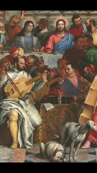 迦拿的婚礼(The Wedding at Cana) 保罗· 委罗内塞(Paolo Veronese,1528-88)
保罗· 委罗内塞是意大利文艺复兴晚期的矫饰主义画家,是 16 世纪威尼斯画派的三位主要人物之一。他花了 15 个月的时间创作了这幅令人难以置信的杰作。《迦拿的婚宴》描绘了圣经中耶稣在迦拿婚礼上将水转化为酒的故事。这是耶稣行的第一个神迹,具有深远的意义。它标志着耶稣公开传道的开始,彰显了他的神圣权威。
这件巨幅油画(6.77 米× 9.94 米)以文艺复兴晚期的矫饰主义风格创作,体现了艺术家莱昂纳多、拉斐尔和米开朗基罗所实践的构图和谐的风格理想。这幅艺术作品是 16 世纪最迷人的绘画作品之一!让我们来详细了解一些关于《迦拿的婚礼》的趣事。
#世界名画 #艺术在抖音 #艺术欣赏 #艺术科普 #家庭美育