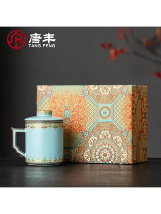 #唐丰 #宋蕴敦煌泡茶杯 家用办公汝窑茶水分离杯教师节礼物高档创意 #茶具 #茶具好物 #高端茶具