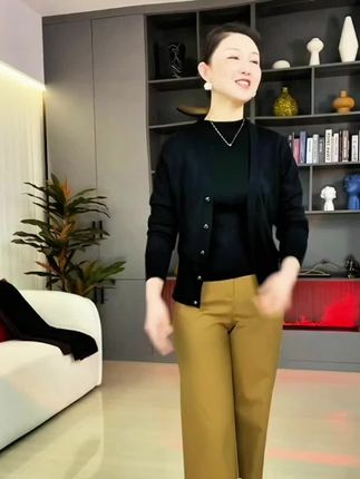 WENGE时尚高腰直筒裤爆款秋季2025新款女显瘦百搭长裤休闲裤02600#简约大气 #穿出高级感 #通勤搭配 #春秋穿搭 #休闲百搭