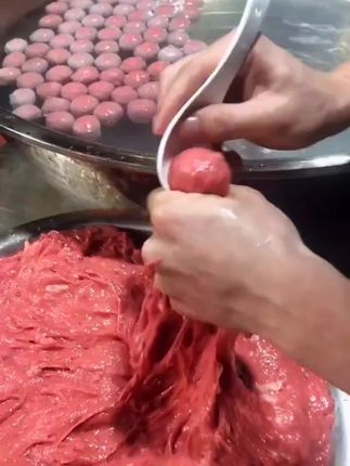 潮汕牛肉丸手工制作工艺 #牛肉丸#好货推荐#手工制作#潮汕特产#美食
