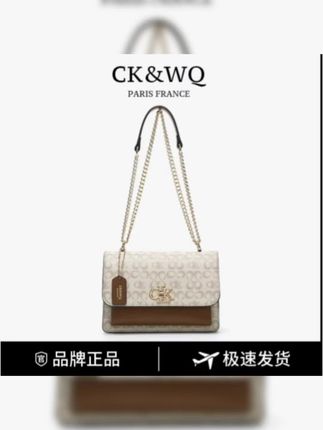 【当日发】CK&WQ/2025上新 小众时尚气质字母印花单肩斜挎包#平价包包#美包分享#包治百病#潮流女包#轻奢女包