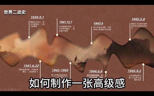 如何在PPT中制作高级感时间轴PPT #ppt #PPT技巧