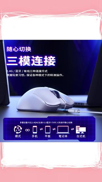 #无线鼠标 #蓝牙鼠标 #三模鼠标 #轻量化鼠标 #电竞鼠标 狼蛛 SC580SE无线鼠标蓝牙三模轻量化灵动电竞游戏办公