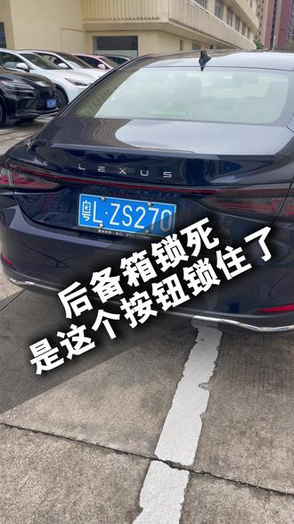 你的ES车尾箱是不是有时候打不开?按下这个按钮可以正常使用了#依然ES超跃ES #跃级服务E见倾心 #用车小知识 #后备箱 #雷克萨斯